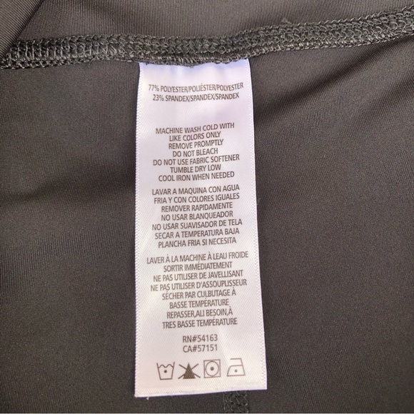 Calvin Klein Performance Stretch Waist Band With Inside Pocket Black Leggings M - Picture 12 of 13